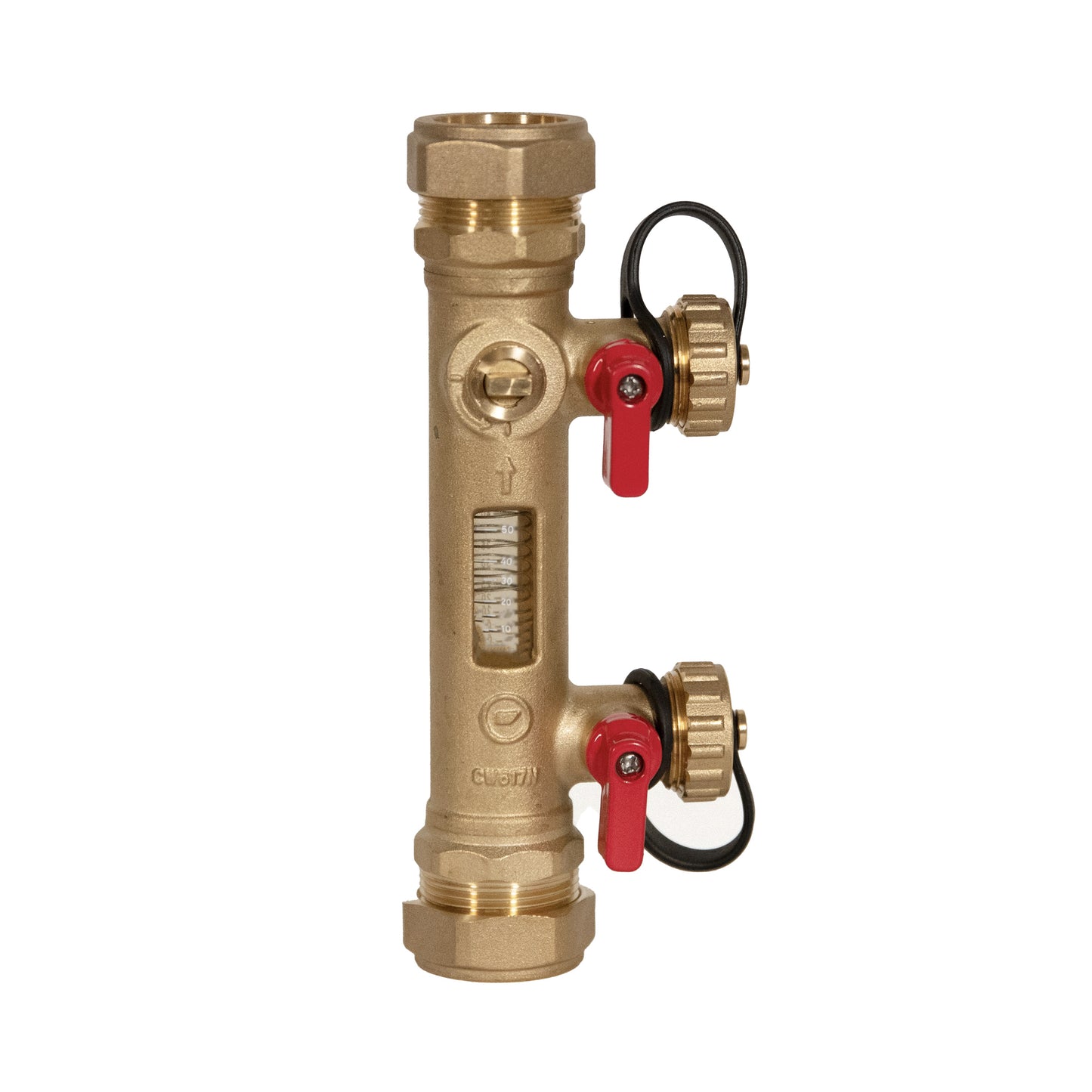 Inta 28mm Flow Balancing Valve With Integrated Fill And Flush Point