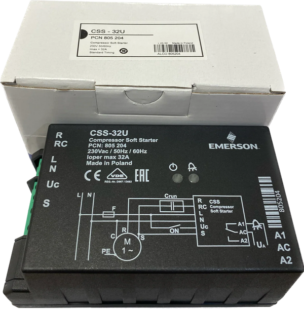 CSS- 32U Emerson Soft Start Module For Compressors - Single Phase (230v) 32Amp